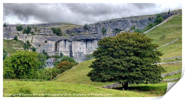 On The Way To Malham Cove Print by Colin Williams Photography