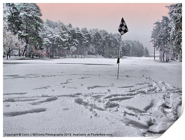 Noo Golf Today !!! Print by Colin Williams Photography