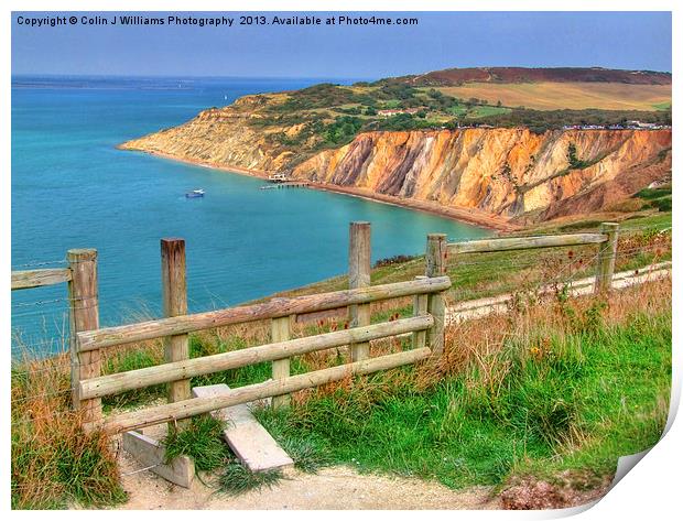 Alum Bay Isle of wight 2 Print by Colin Williams Photography