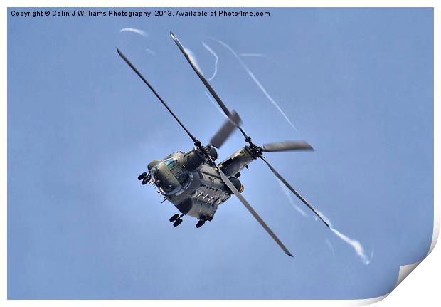 Vortex - The Chinook Display Print by Colin Williams Photography