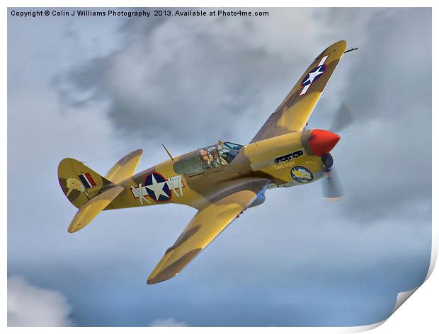 Merlin-Engined P-40F Print by Colin Williams Photography