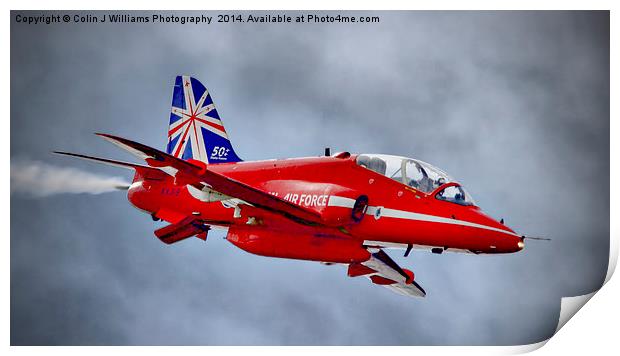  Red Arrow So Low ! - Farnborough 2014 Print by Colin Williams Photography