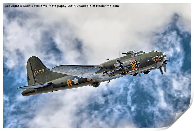  B17 Sally B - A Flying Legend  Print by Colin Williams Photography