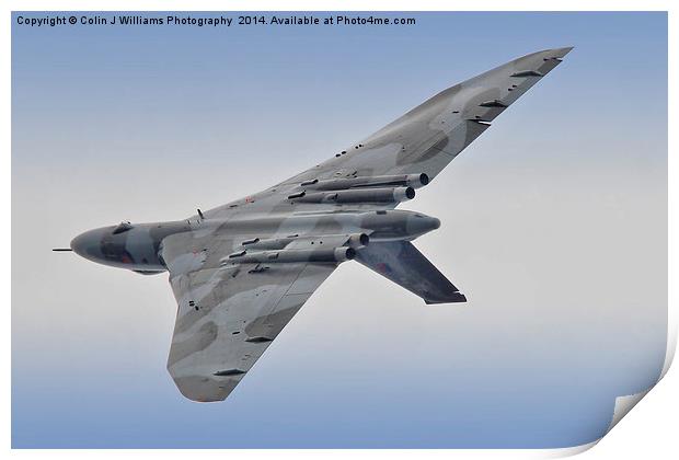  Vulcan - Valedation Display - Farnborough 2014 Print by Colin Williams Photography