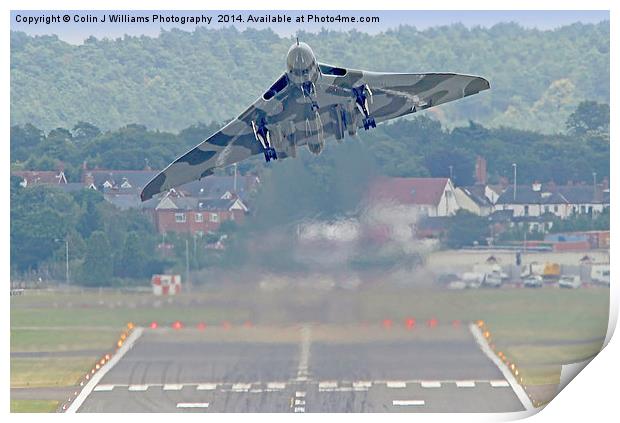   Vulcan To The Skies - Farnborough 2014 1 Print by Colin Williams Photography
