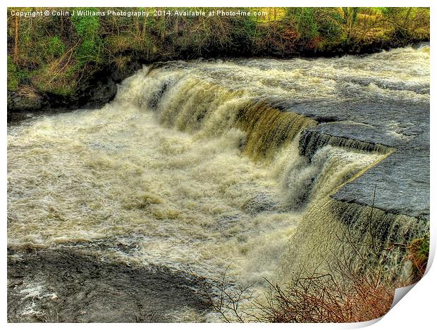  Middle Falls Aysgarth  - Yorkshire Dales Print by Colin Williams Photography