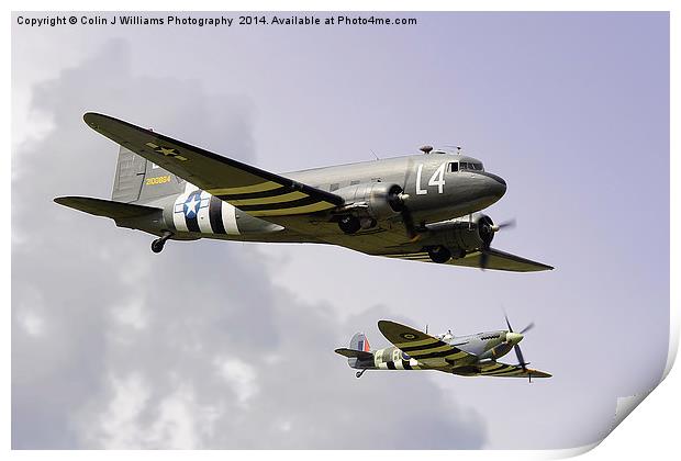  D Day Escort - Dunsfold 2014 Print by Colin Williams Photography