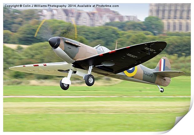    Guy Martin`s Spitfire 3 Print by Colin Williams Photography