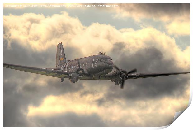  The Douglas C-47 Skytrain Print by Colin Williams Photography