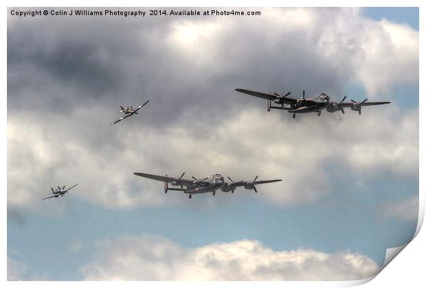  The Two Lancasters Tour - Dunsfold 2014 Print by Colin Williams Photography