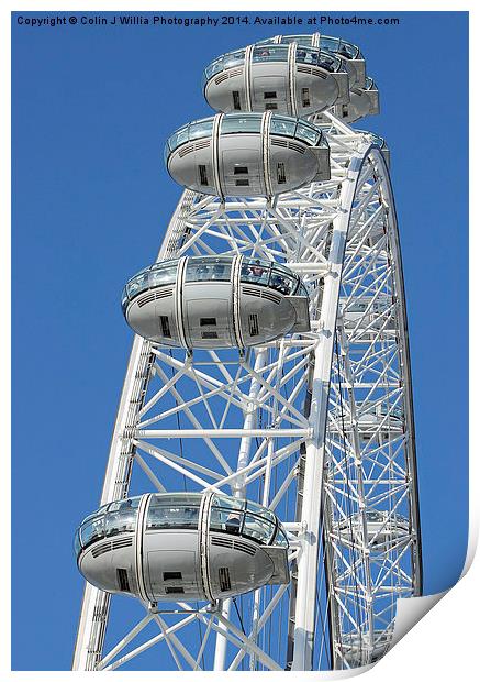  The London Eye Print by Colin Williams Photography