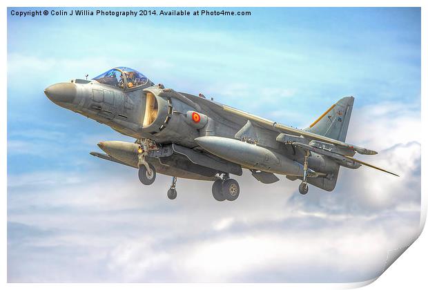  Spanish AV-8B II Harrier 3 Print by Colin Williams Photography