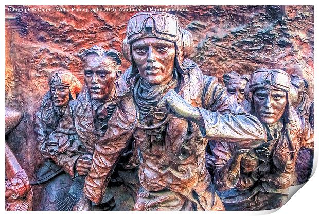   Battle Of Britain Monument 2 - The Embankment Print by Colin Williams Photography
