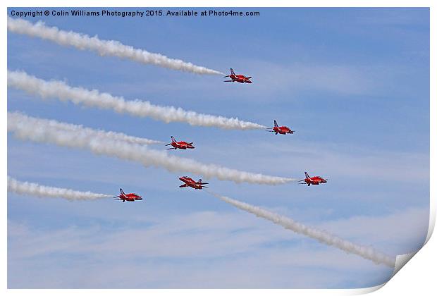  Red Arrows The Goose  Print by Colin Williams Photography