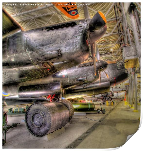  The Duxford Lancaster Print by Colin Williams Photography