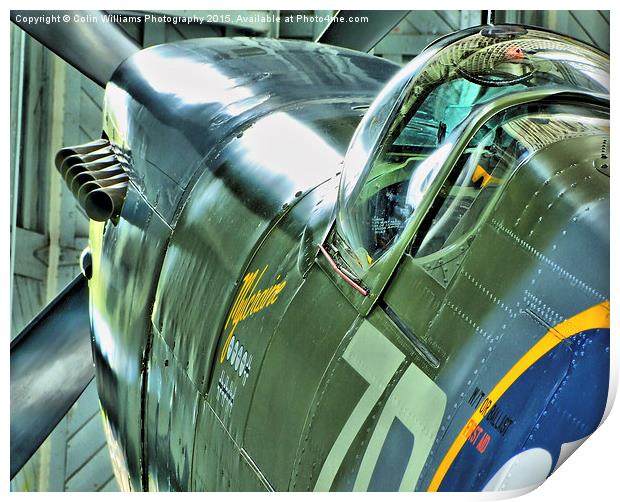  Spitfire MH434 Reflections Print by Colin Williams Photography