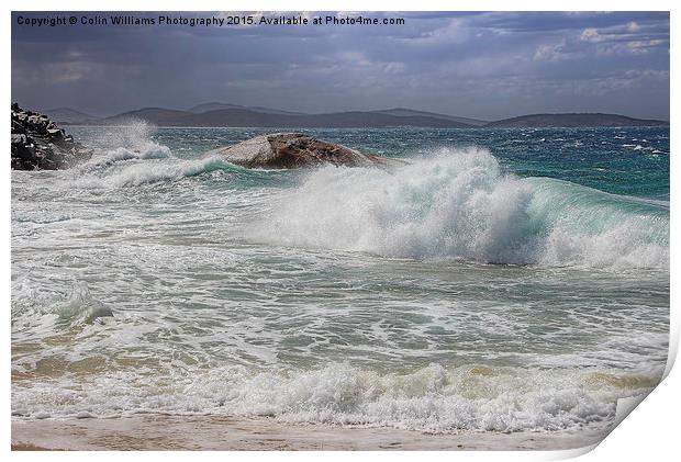  Breaking Waves Print by Colin Williams Photography