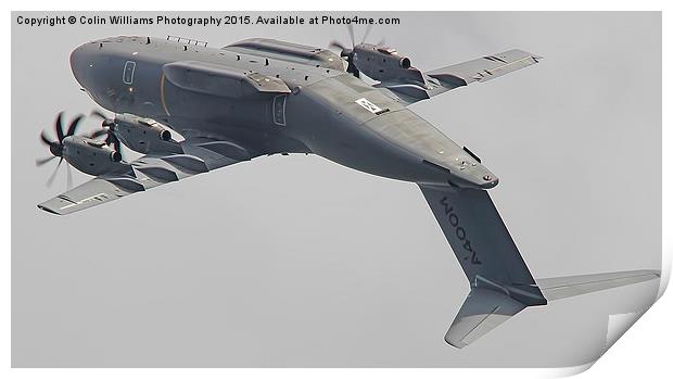  Airbus A400M Atlas Valedation Flight -  Print by Colin Williams Photography
