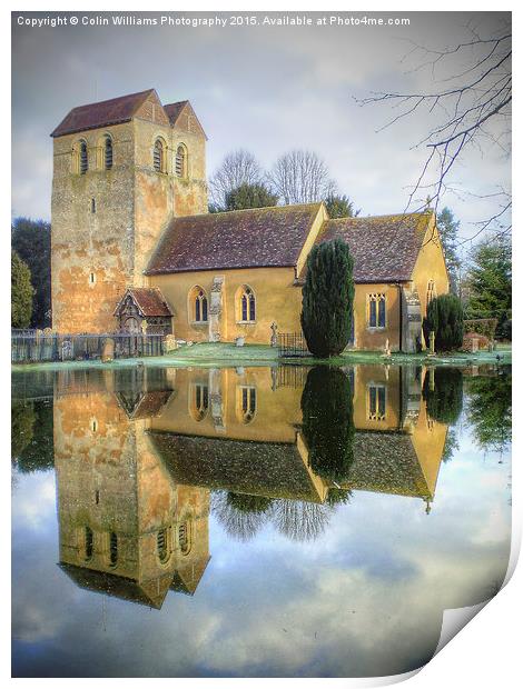  The Parish Church of St Bartholomew Fingest Print by Colin Williams Photography