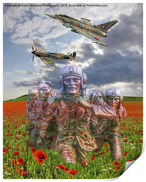 A Salute To The Few -  The Battle of Britain 75  Print by Colin Williams Photography