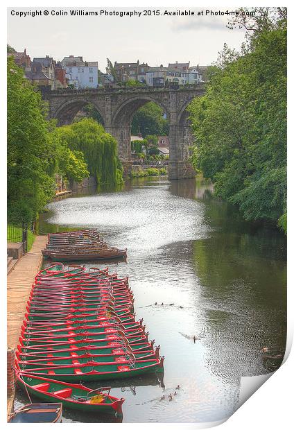  Knaresborough Rowing Boats 3 Print by Colin Williams Photography