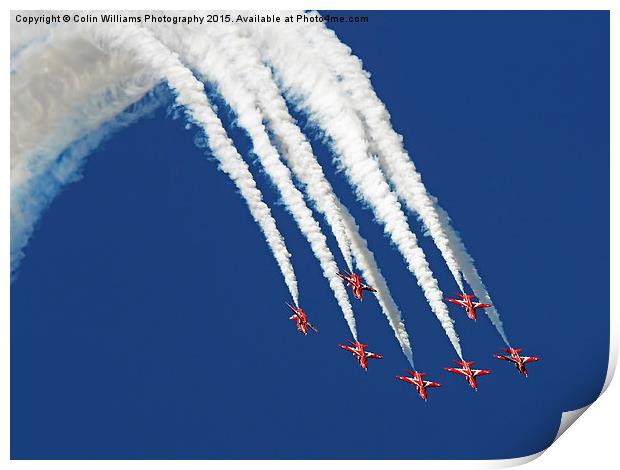  The Red Arrows RIAT 2015 1 Print by Colin Williams Photography