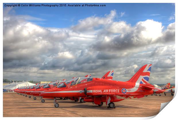   The Red Arrows RIAT 2015 2 Print by Colin Williams Photography