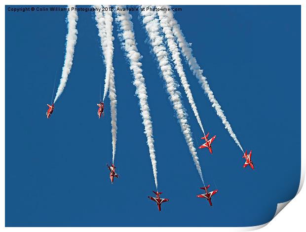  The Red Arrows RIAT 2015 9 Print by Colin Williams Photography