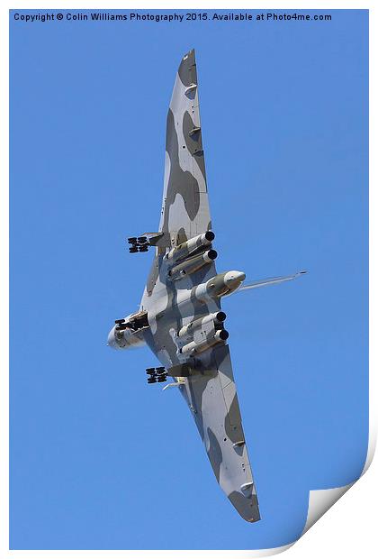  Avro Vulcan Take Off Riat 2015 Print by Colin Williams Photography