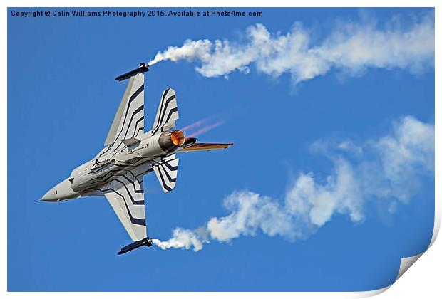  Lockheed Martin F-16A Fighting Falcon Riat 2015 1 Print by Colin Williams Photography