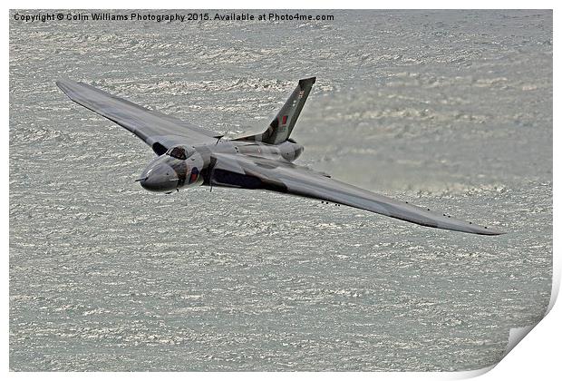  Vulcan XH558 from Beachy Head 2 Print by Colin Williams Photography