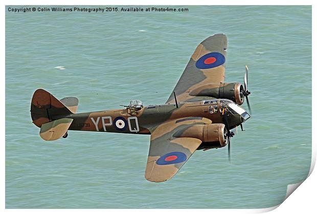   Bristol Blenheim from Beachy Head Print by Colin Williams Photography