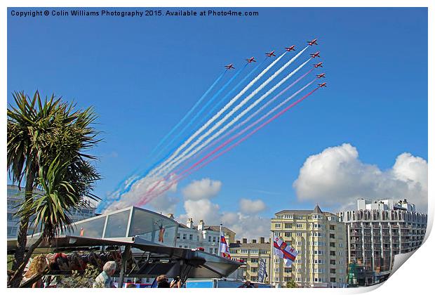   Red Arrows Eastbourne 2 Print by Colin Williams Photography