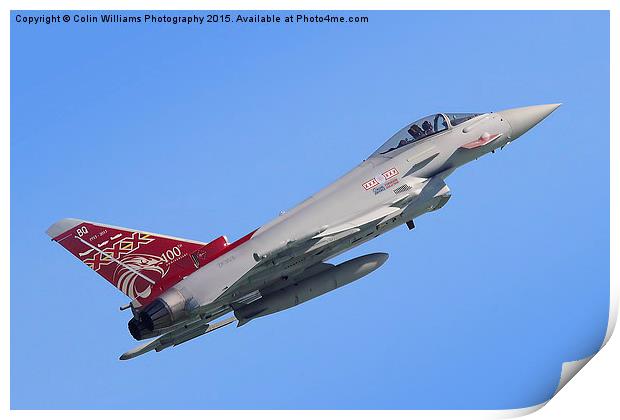  Eurofighter Typhoon - Eastbourne 2 Print by Colin Williams Photography