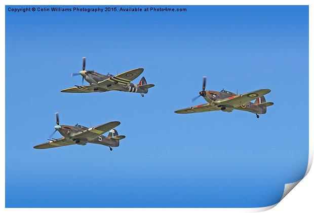  Hurricane And Spitfire 2 Print by Colin Williams Photography