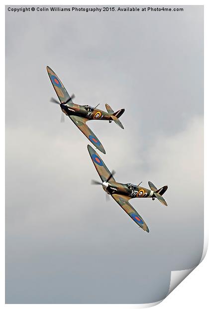   Duxford 75 Battle Ot Britian Airshow 2015 4 Print by Colin Williams Photography