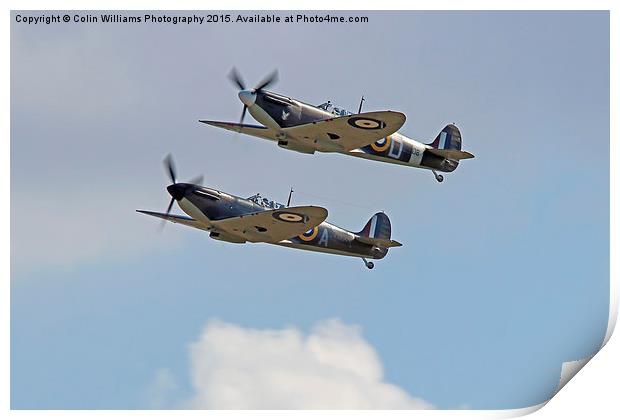   Duxford 75 Battle Ot Britian Airshow 2015 5 Print by Colin Williams Photography