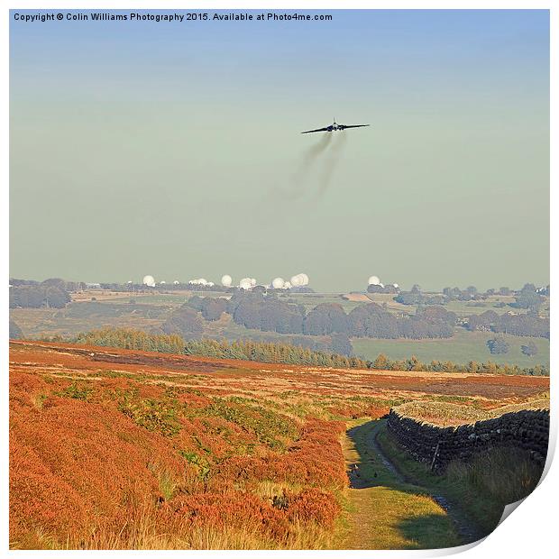  The Vulcan Farewell Tour RAF Menwith Hill  Print by Colin Williams Photography