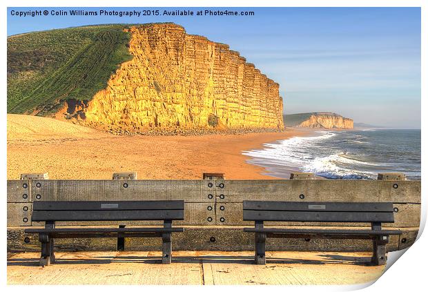 West Bay Dorset  Broadchurch 3 Print by Colin Williams Photography