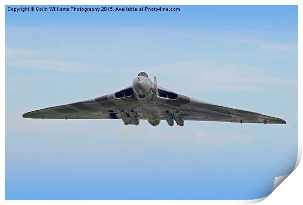  The Vulcan Farewell Tour Farnborough 2 Print by Colin Williams Photography
