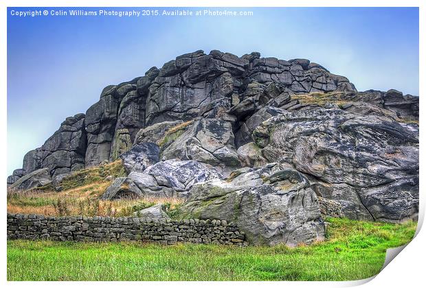  Almscliff Crag Yorkshire 1 Print by Colin Williams Photography