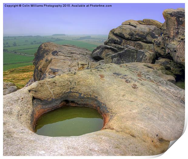  Almscliff Crag Yorkshire 3 Print by Colin Williams Photography
