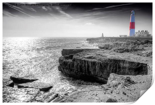  Portland Bill 5 BW Print by Colin Williams Photography