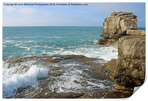  Pulpit Rock Portland Bill 2 Print by Colin Williams Photography