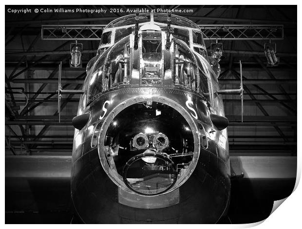 Avro Lancaster Print by Colin Williams Photography
