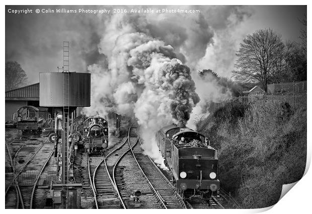 The Train Departing. Print by Colin Williams Photography