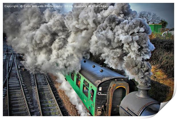The Train Departing 2 Print by Colin Williams Photography