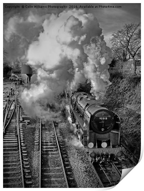 The Train Departing 3 BW Print by Colin Williams Photography