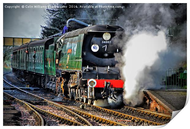 West Country Class Wadebridge Waiting to Depart Print by Colin Williams Photography