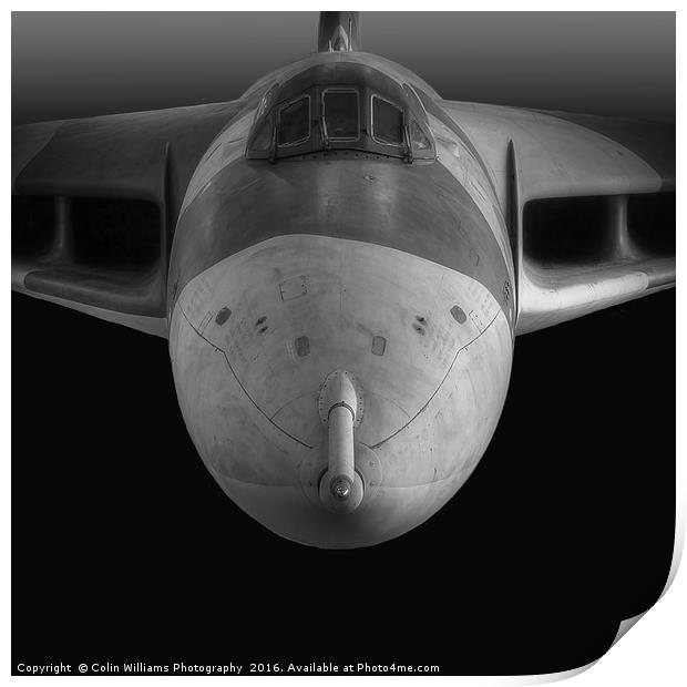 The Avro Vulcan BW Print by Colin Williams Photography